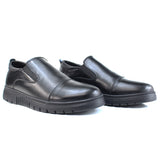 Ballerine Médicale en Cuir Noir