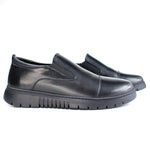 Ballerine Médicale en Cuir Noir