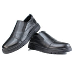 Ballerine Médicale en Cuir Noir
