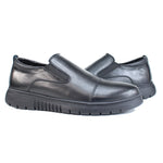 Ballerine Médicale en Cuir Noir