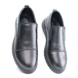 Ballerine Médicale en Cuir Noir