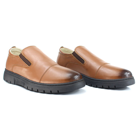 Ballerine Médicale en Cuir Caramel