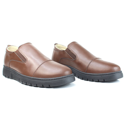 Ballerine Médicale en Cuir Marron