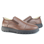 Ballerine Médicale en Cuir Marron