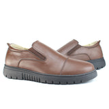 Ballerine Médicale en Cuir Marron