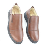 Ballerine Médicale en Cuir Marron