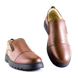 Ballerine Médicale en Cuir Marron