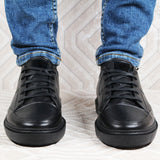 Basket de luxe en Cuir Noir