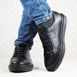 Basket de luxe en Cuir Noir