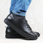 Basket de luxe en Cuir Noir