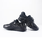 Basket en Cuir Noir pour Homme