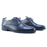 Chaussure oxford en cuir noir