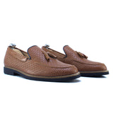 Chaussure en Cuir Marron Clair