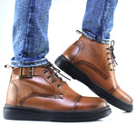 BOTTINE EN CUIR POUR HOMME