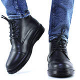 BOTTINE EN CUIR POUR HOMME